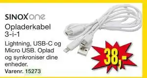 Harald Nyborg Opladerkabel 3-i-1 tilbud