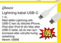 Harald Nyborg Lightning kabel USB-C tilbud