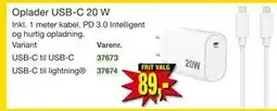 Harald Nyborg Oplader USB-C 20 W tilbud