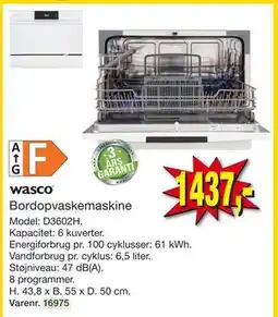 Harald Nyborg Bordopvaskemaskine tilbud