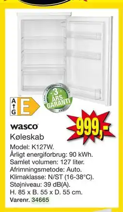 Harald Nyborg Køleskab tilbud