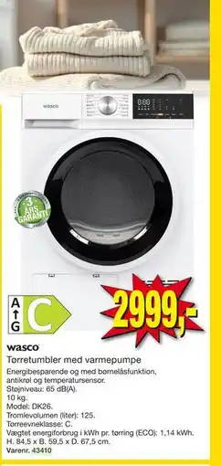 Harald Nyborg Tørretumbler med varmepumpe tilbud