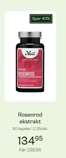 Helsam Rosenrod ekstrakt tilbud