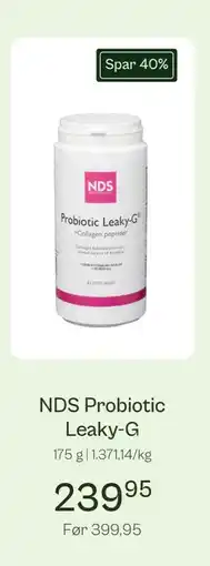 Helsam NDS Probiotic Leaky-G tilbud