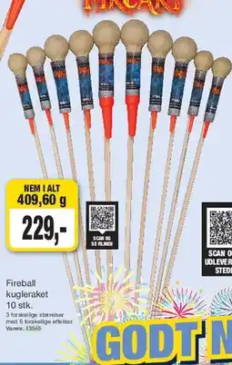 Harald Nyborg Fireball kugleraket tilbud