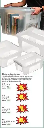 Harald Nyborg Opbevaringsbokse (gennemsigtige) tilbud