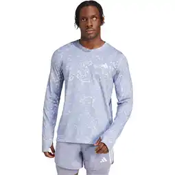 Sport 24 adidas Own The Run E AOP Langærmet Løbe T-shirt Herre tilbud