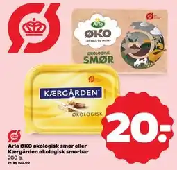 Netto Arla ØKO økologisk smør eller Kærgården økologisk smørbar tilbud