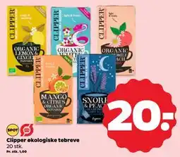 Netto Clipper økologiske tebreve tilbud
