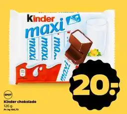 Netto Kinder chokolade tilbud