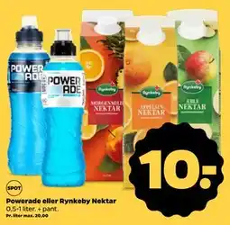 Netto Powerade eller Rynkeby Nektar tilbud