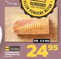 Netto Velsmag røget hamburgerryg tilbud