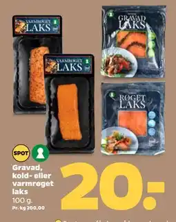 Netto Gravad, kold- eller varmrøget laks tilbud