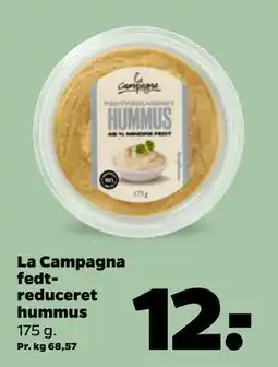 Netto La Campagna fedtreduceret hummus tilbud
