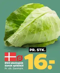 Netto ØGO økologisk dansk spidskål tilbud