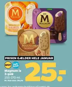 Netto Magnum is 3-pak tilbud