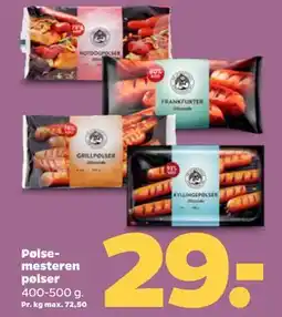 Netto Pølsemesteren pølser tilbud