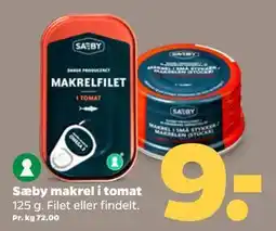 Netto Sæby makrel i tomat tilbud