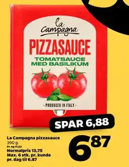 Netto La Campagna pizzasauce tilbud