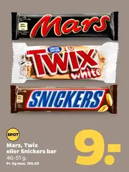 Netto Mars, Twix eller Snickers bar tilbud