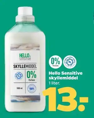 Netto Hello Sensitive skyllemiddel tilbud