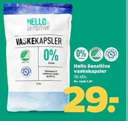 Netto Hello Sensitive vaskekapsler tilbud