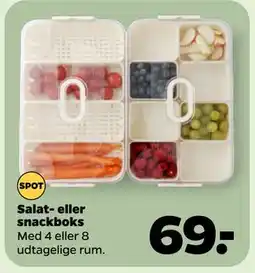 Netto Salat- eller snackboks tilbud