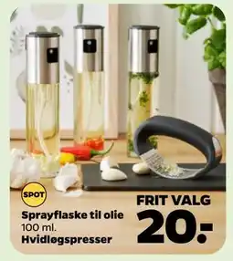 Netto Sprayflaske til olie tilbud