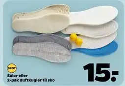 Netto Såler eller 2-pak duftkugler til sko tilbud