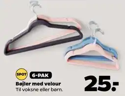 Netto Bøjler med velour tilbud