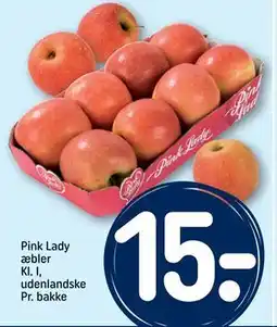 REMA 1000 Pink Lady æbler Kl. I, udenlandske Pr. bakke tilbud