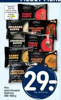 REMA 1000 Mou specialsupper Dybfrost 800-1000 g tilbud