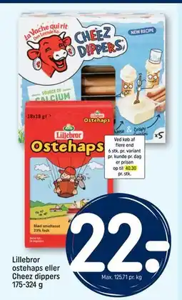 REMA 1000 Lillebror ostehaps eller Cheez dippers 175-324 g tilbud