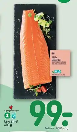REMA 1000 Laksefilet 600 g tilbud