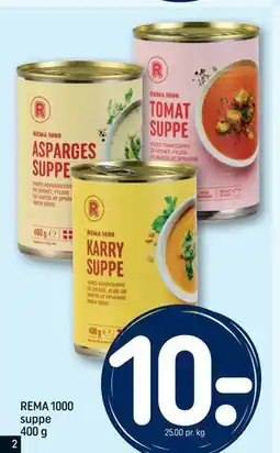 REMA 1000 REMA 1000 suppe 400 g tilbud