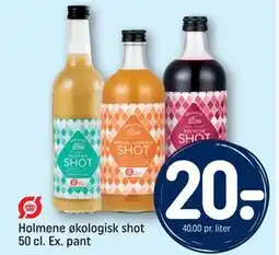 REMA 1000 Holmene økologisk shot 50 cl. Ex. pant tilbud