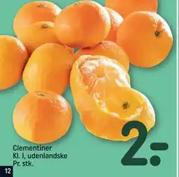 REMA 1000 Clementiner Kl. I, udenlandske Pr. stk tilbud
