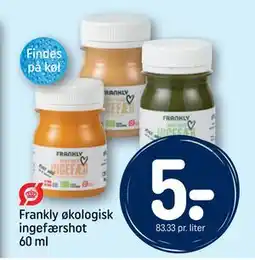 REMA 1000 Frankly økologisk ingefærshot 60 ml tilbud