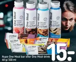 REMA 1000 Nupo One Meal bar eller One Meal drink 60 g/330 ml tilbud