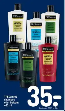 REMA 1000 TRESemmé shampoo eller balsam 685 ml tilbud