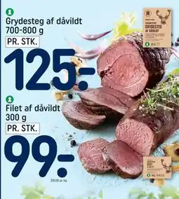 REMA 1000 Filet af dåvildt 300 g tilbud