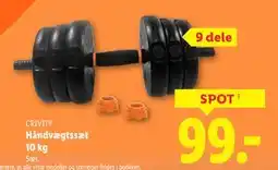 Lidl Håndvægtssæt 10 kg tilbud
