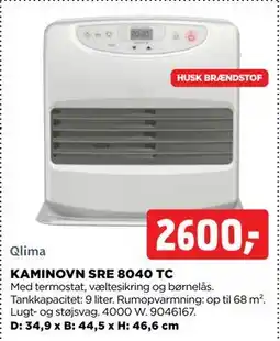 jem & fix KAMINOVN SRE 8040 TC tilbud