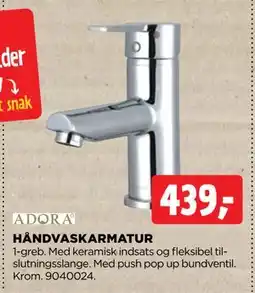 jem & fix HÅNDVASKARMATUR tilbud
