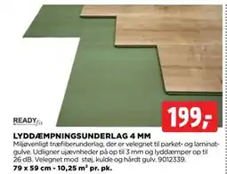 jem & fix LYDDÆMPNINGSUNDERLAG 4 MM tilbud