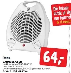 jem & fix VARMEBLÆSER tilbud