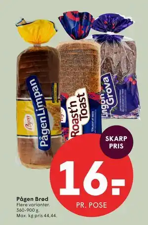 SPAR Pågen Brød tilbud