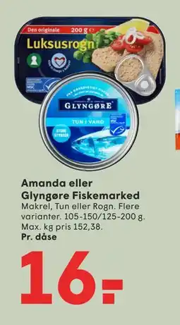 SPAR Amanda eller Glyngøre Fiskemarked tilbud
