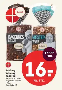 SPAR Kohberg Velsmag Rugbrød tilbud
