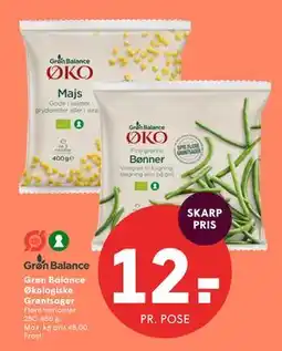 SPAR Grøn Balance Økologiske Grøntsager tilbud